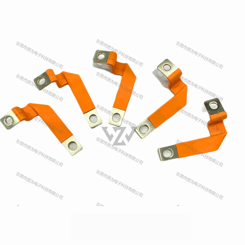Lithium lipo4 battery Nickel plated Flex Copper Busbars Terminal Connectors for 48v 200ah lithium ion battery