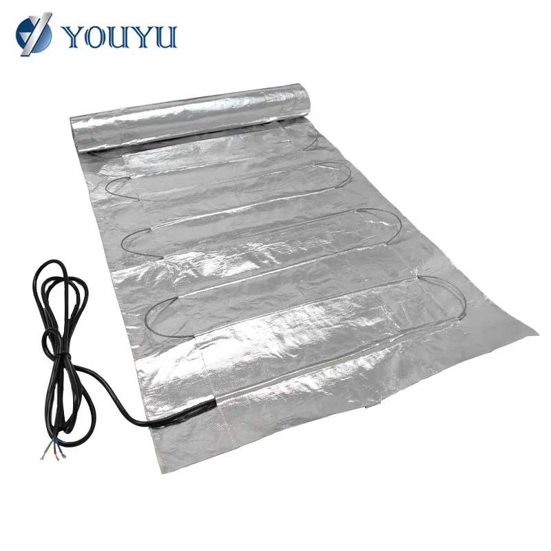 Safety Approved Solar Panel Snow Melt Mat Aluminum Foil Heating Mat for Floor Heating System