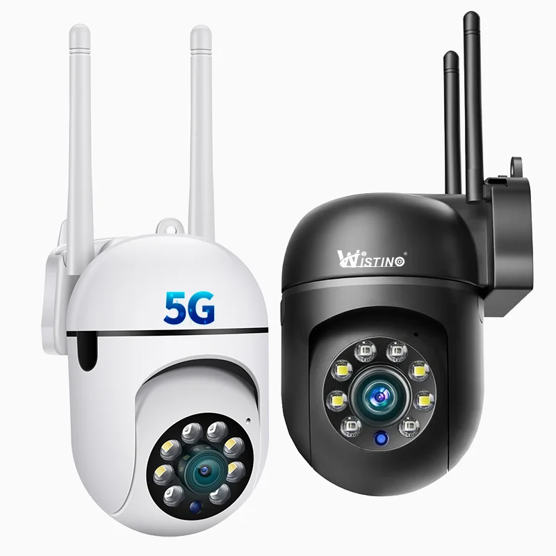 Wistino 2MP Auto Tracking Waterproof 5GHZ 360 Panoramic Wifi HD Night Vision 1080P Baby Monitor Network CCTV Camera