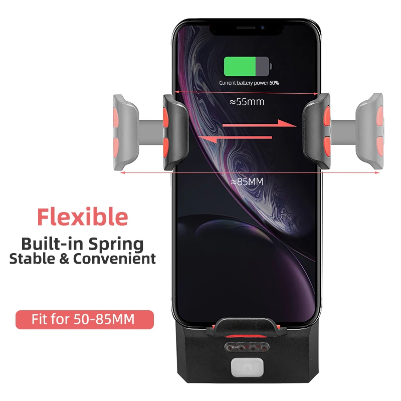 4 In 1 Multifunctional Phone Holder Power Bank Speaker USB Rechargeable 4000mAh Bicycle Light Waterproof LED Headlight