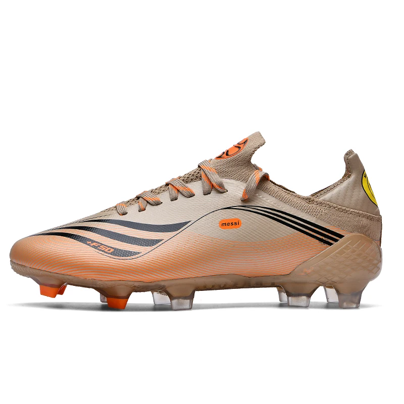 2022 Online Sale Men FG TF Cleats Football Boots TPU Outsole Leather Sport Soccer Shoes