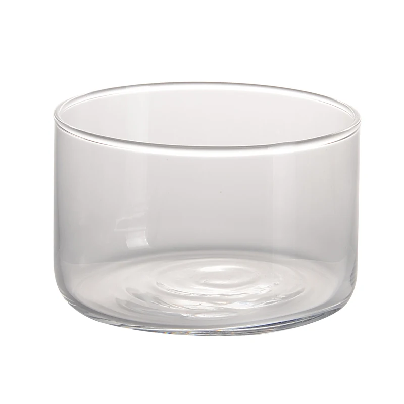 High-end bodega round tasting cup ice cream yogurt glass 250ml small glass dessert bowls