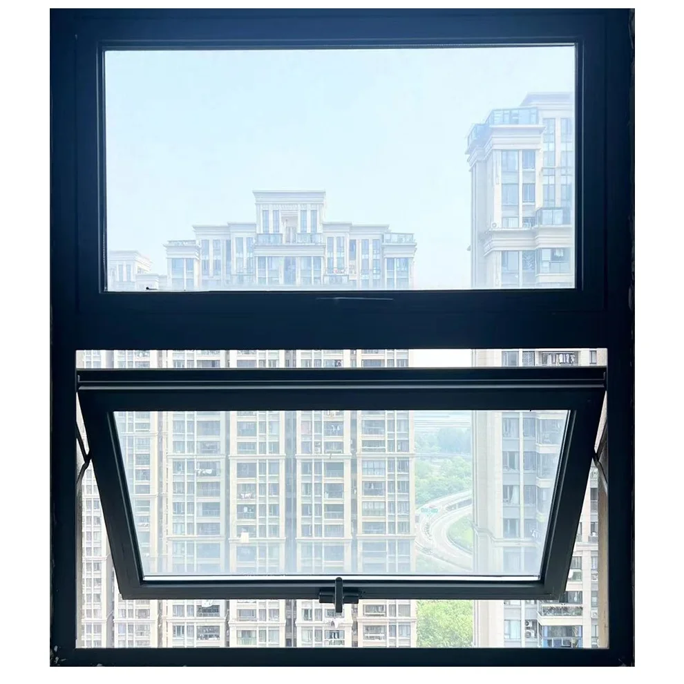 High Security Hurricane Impact windows Replacement Aluminum Resistant Horizontal Awning windows