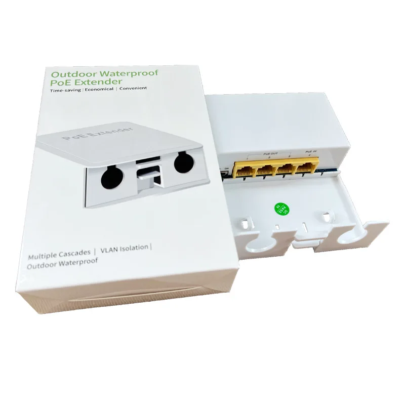 poe ip cameras extend 250meters 1 in 3 out waterproof ip55 dustproof 10/100/1000mbps poe extender