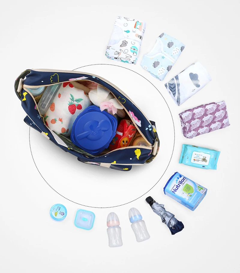 Custom Printed Baby Diaper Bag Backpack For Mom Maternity  Large Capacity Travel Diaper Tote Nappy Mummy Baby Bag Diaper Bag