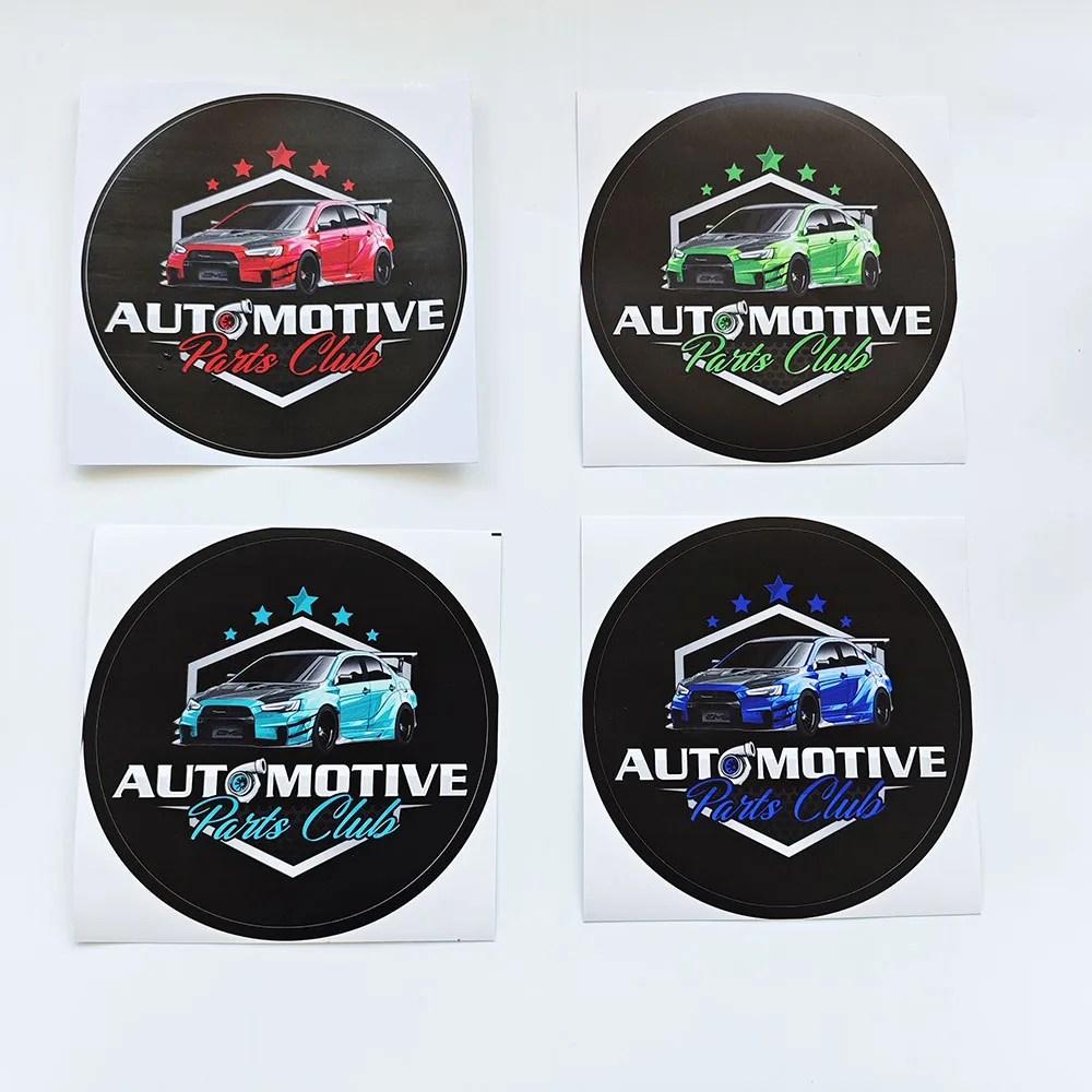 Low Moq Customized Logo  Waterproof Weatherproof Car Decals Removable Vehicle Bumper Sticker Car Window Stickers