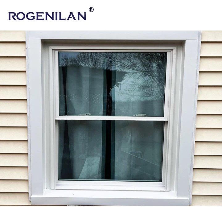 Rogenilan Modern Top-Hung Security Latch Windows Double Top-Hung Windows with Insect Screens