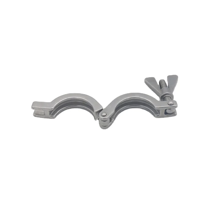 2 PC 3A/CE Sanitary Stainless Steel 304/316L  Single Pin Tri-Clamp