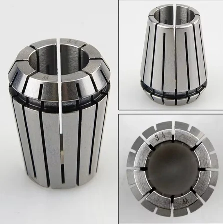 7PCS Woodworking Lathe wood spinning chuck 1/4 3/8 1/2 5/8 3/4 Spring Collet Chuck for CNC Engraving Machine Lathe Milling Tools