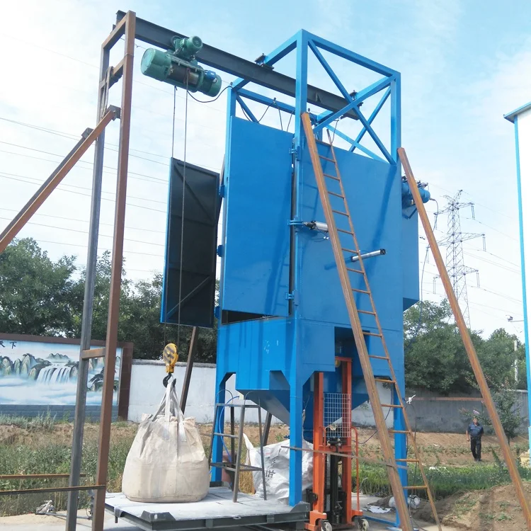 Automatic ton bag discharge station bulk big bag unloading station