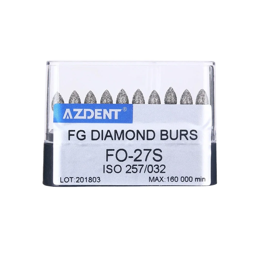Зубные алмазные буры AZDENT Super коричника высокоскоростные FG зубные