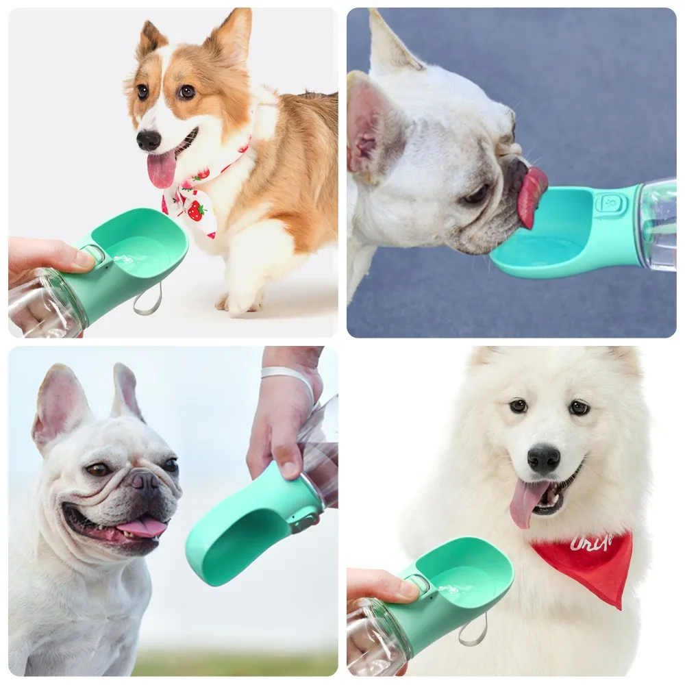 Food and Water Container For Dog Pets Feeder Bowl Outdoor Travel Drinking Bowls Water Dispenser Portable Dog Water Bottle