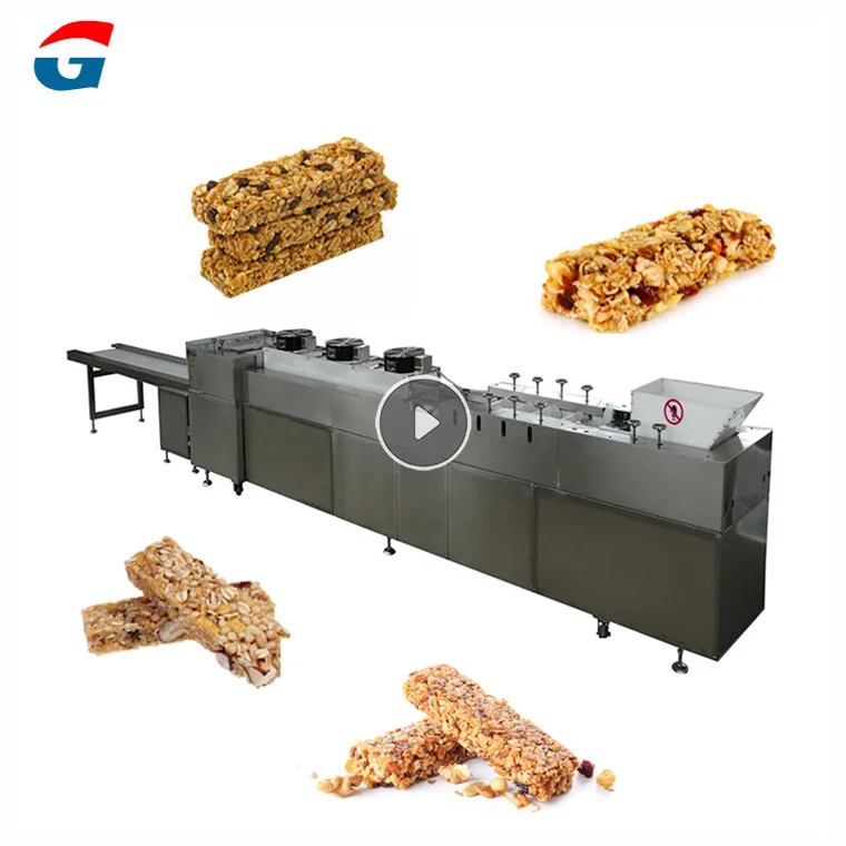 Energy Bar Grain Bar Grain Nuts Snacks Fruit Block Snacks Making Machine Production Line