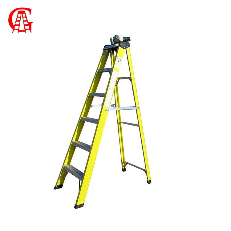 new compact fiberglass telescopic Folding ladder