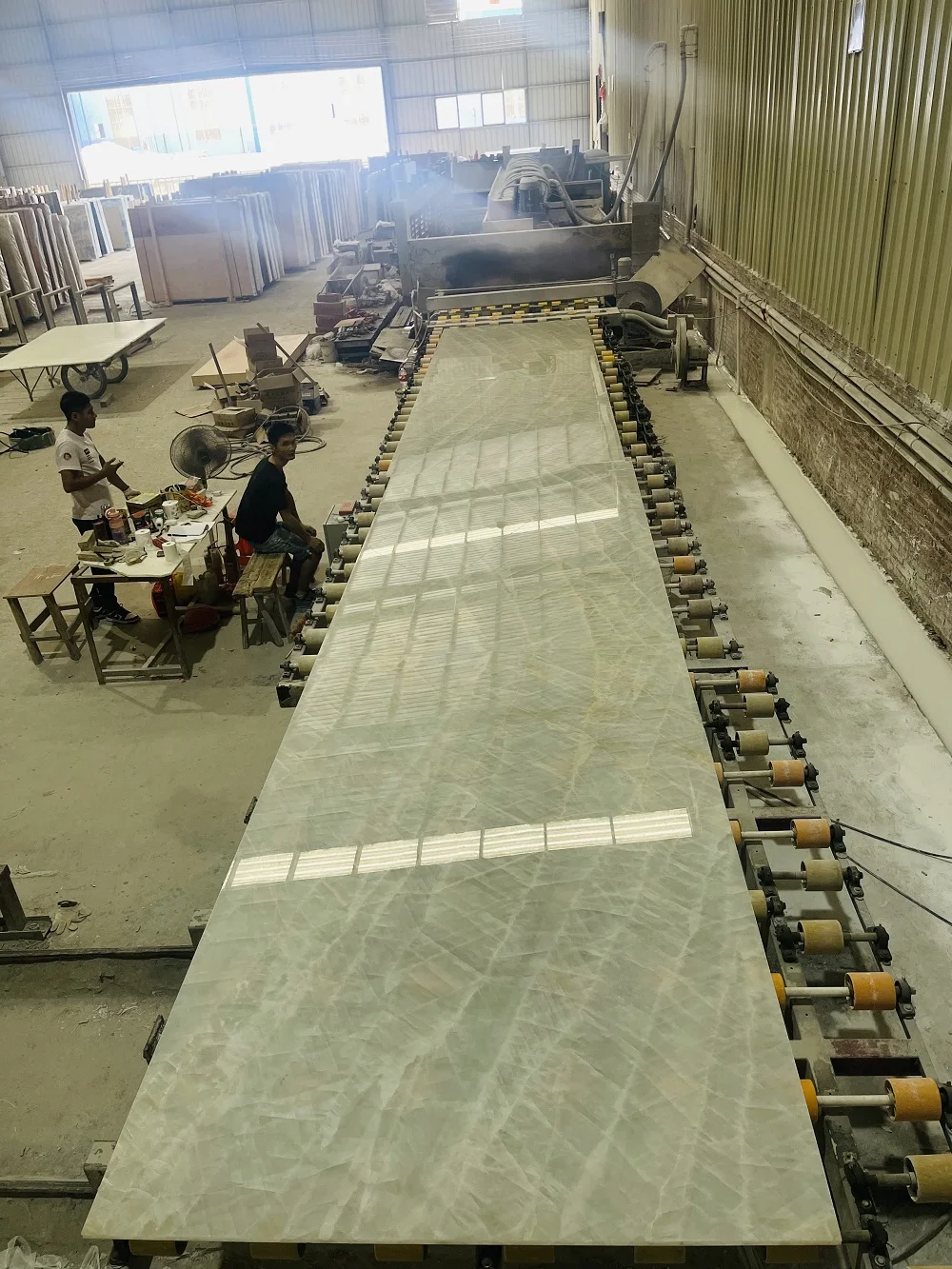 Luxury White Ice Jade Marble interior Tile Large Slab Marble Ice polished Stone