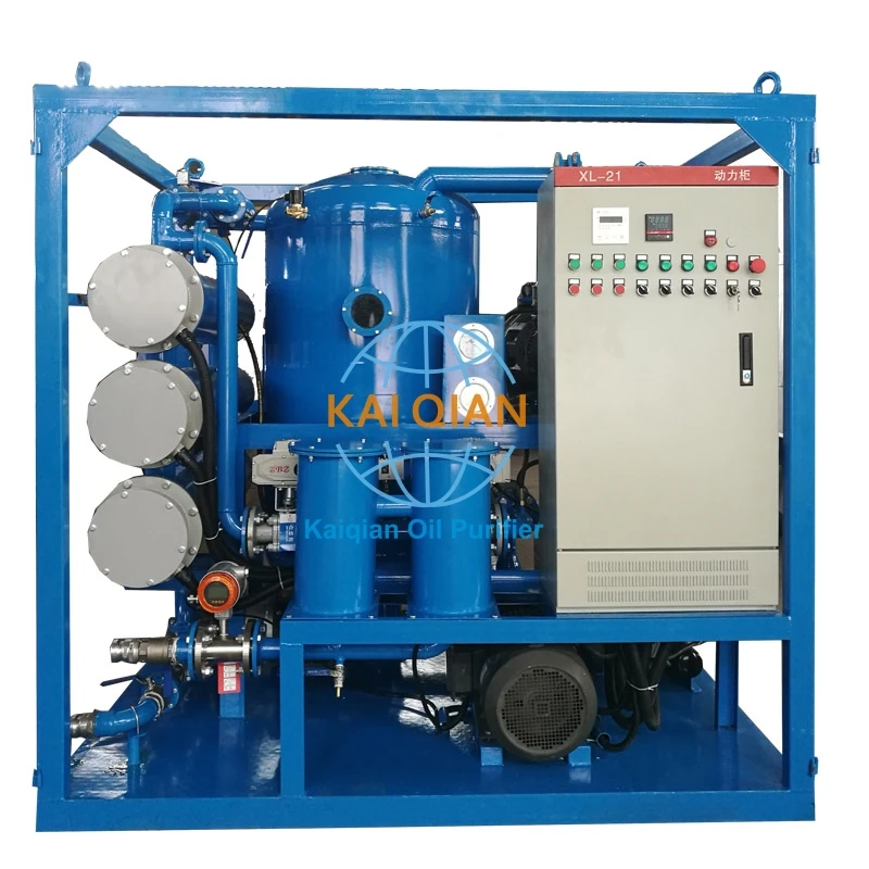 Chongqing Double Stages Transformer Oil Filtration Purification Degasifyer Equipment for trafo 10 MVA