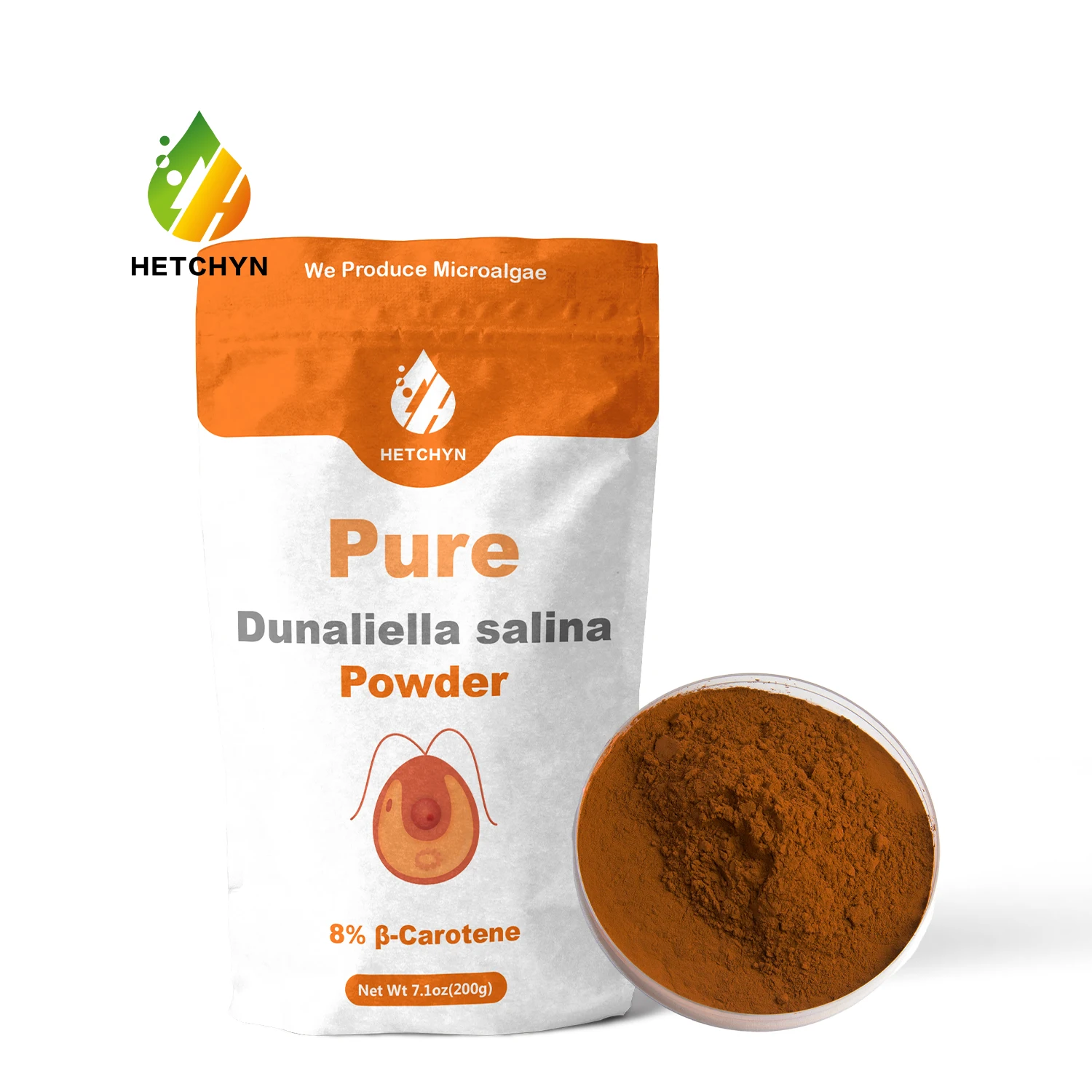 Hetchyn ISO Factory Supply Food Grade Pure Natural Wholesale Bulk Free Sample High Quality Beta-carotene Dunaliella Salina