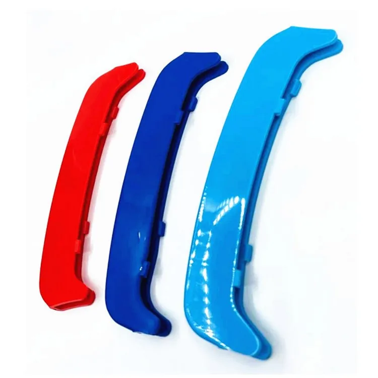 Front Grille Inserts trim cover Color Strips for 3 series E46 2001-2005 grilles 3 pieces