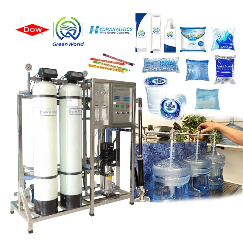 water filter Water Purified System 500L/Hour 2500LPH500L2500L10000L4000L Commercial Reverse Osmosis RO 500 liters per hour water