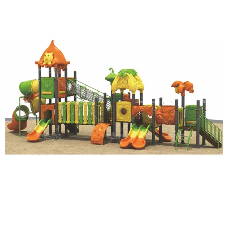 Outdoor entertainment plastic slides sets kids outdoor playground equipment for children play set