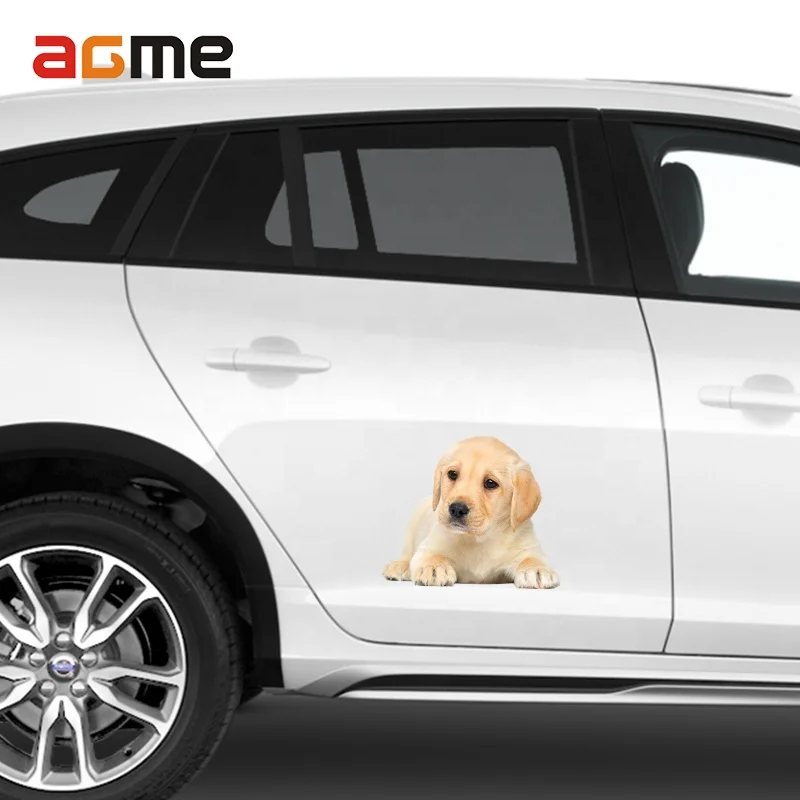 Waterproof broken paw window vinyl decals toliet home decoration animal 3D simons cat car dog stickers