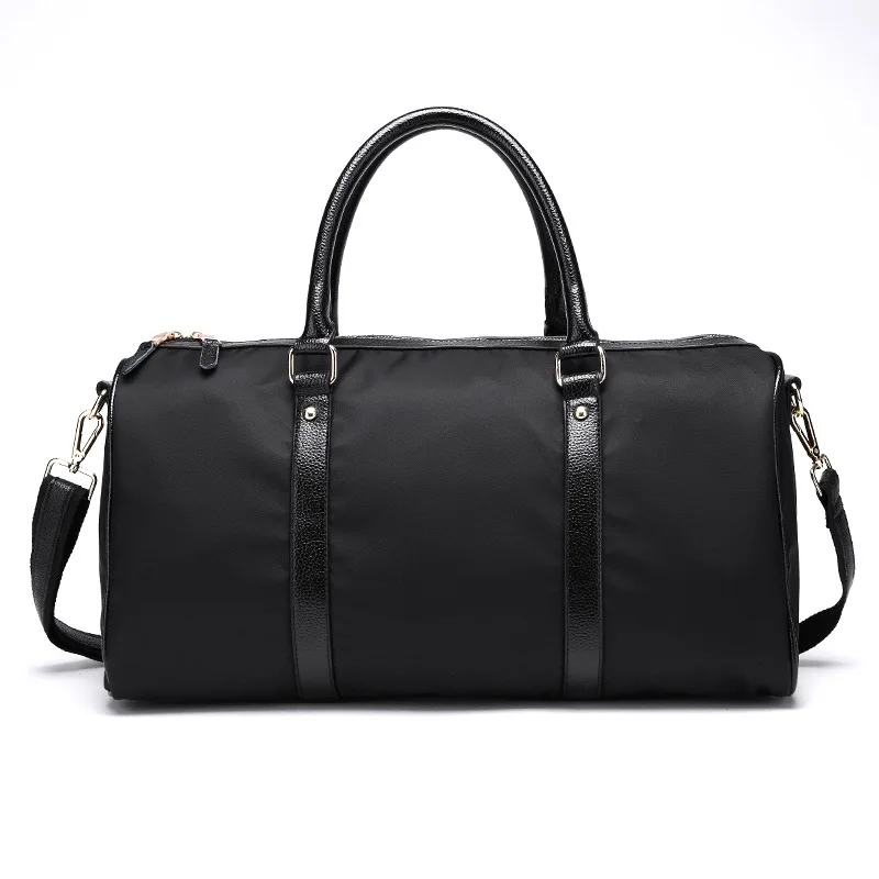 Genuine Leather Large Capacity Duffel Bags Unisex Sports Yoga Gym Overnight Travelling Bag Yellow