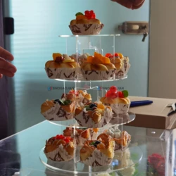 5-Tier Wedding Round Cake Tools Cake Plate Center Stand Handle Rod Cake Stand Wedding Birthday Party Decoration