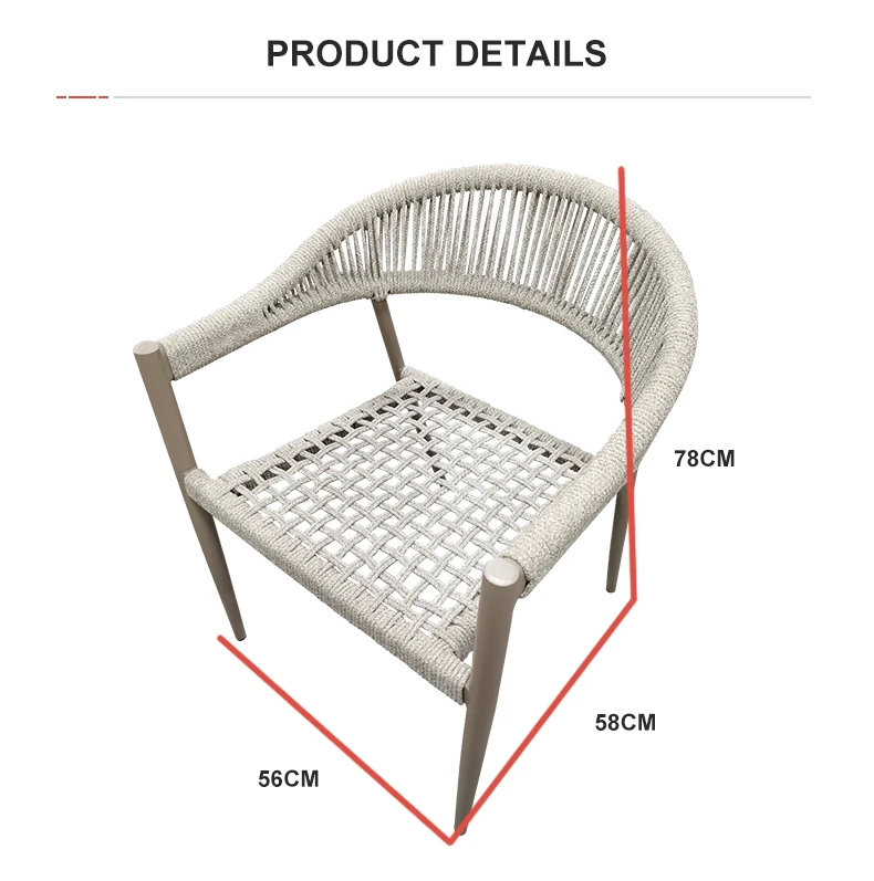 Высококачественный белый стул для отдыха в богемном стиле, гостиница, ресторан, кафе