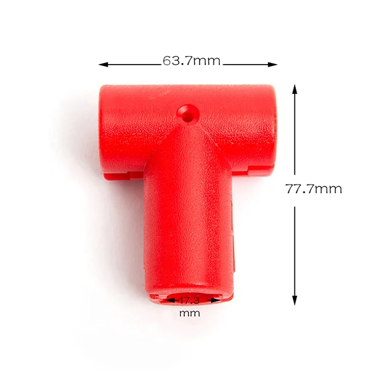 Commercial playground rope fastener multicolor plastic T connector 16mm