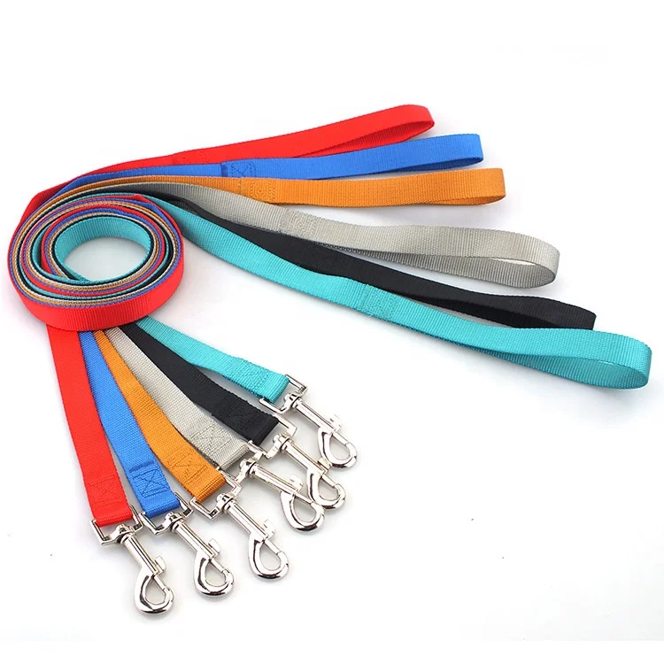 Strong Durable 6 Colors Training Rope 1/1.5/2/2.5cm Width Length 120cm Traction Nylon Rope Small Large Dog Leashes
