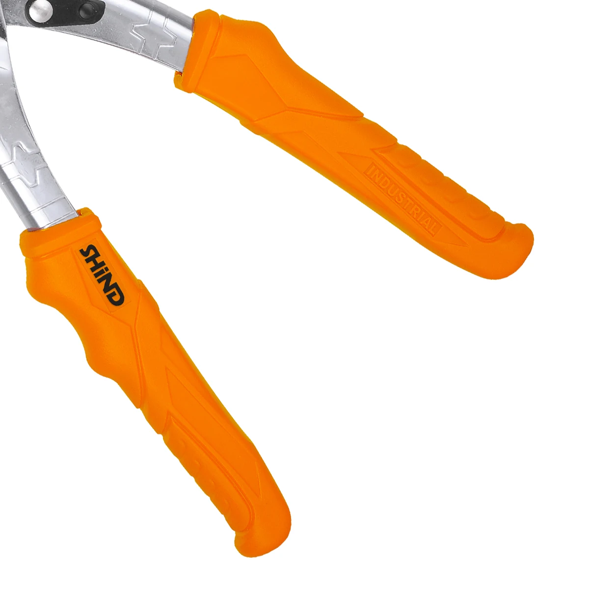 SHIND 94073 Hole Punch Pliers 9in/230mm Electricity Prevented Handle Steel Plated With 6 Tapered Hollow Hardened Steel Punches