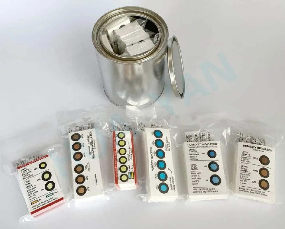 
6dots Cobalt dichloride free Humidity Indicator Card for using in IC and PCB 