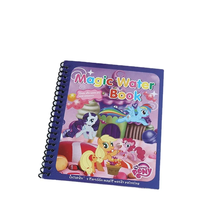 Лидер продаж на заказ, Детская мультяшная ручка с циркуляцией, стираемая раскраска, Волшебная книга для рисования водой