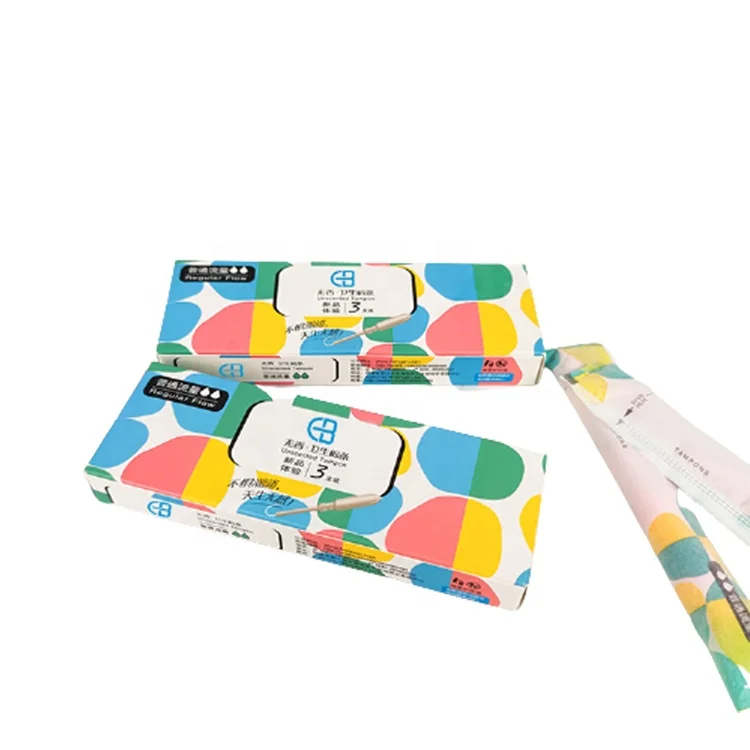 Wholesale tampon plastic applicator Super Absorbent Disposable Organic 100% Cotton Tampons