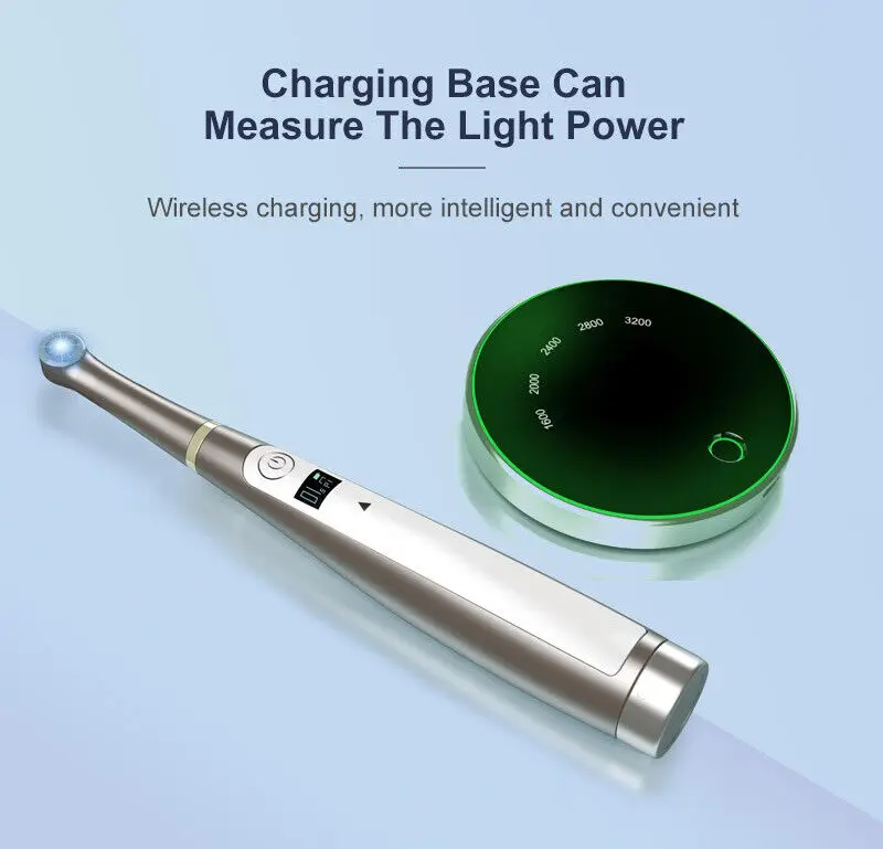 3200 W/cm2 Dental Wireless LED 1 Sec Curing Light Cure Lamp with Caries Detector VRN-VAFU Wireless charging