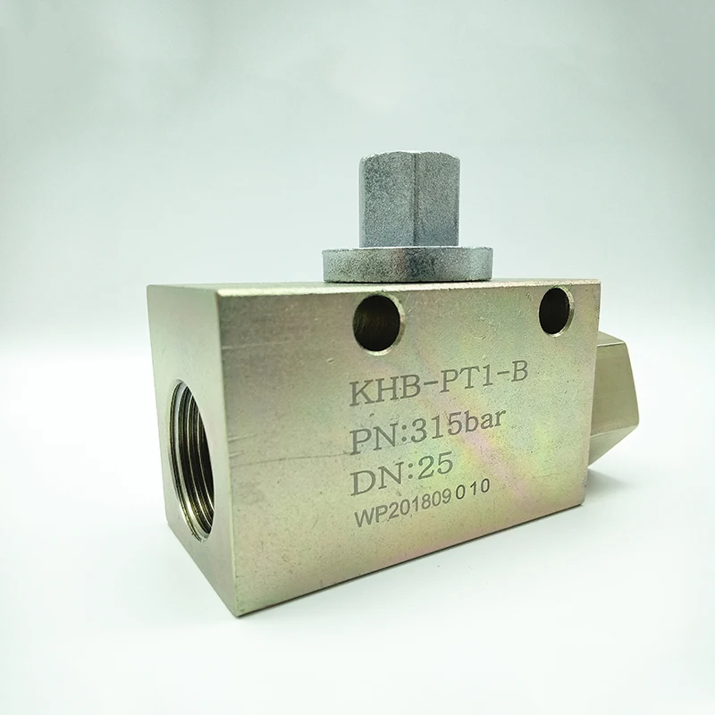 Excavator shut-off stop two-way three way ball valve for hydraulic breaker pipe line with 1/2 3/4 1 1 1/4 inch
