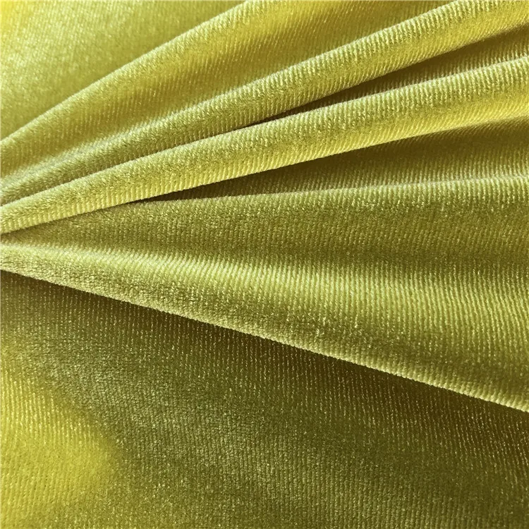Korean Ks Velvet Solid colour 4 way stretch velour Fabric For Woman Dress Garments