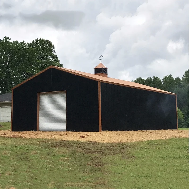 Low cost modern prefabricated building green house metal prefab steel structure home