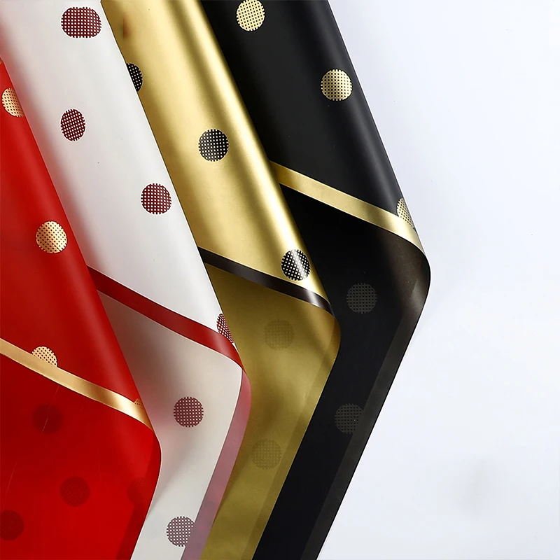 Factory Amazon hot sale Custom korean plastic waterproof packaging  gifts wrap paper   bouquet  wrapping paper for flowers