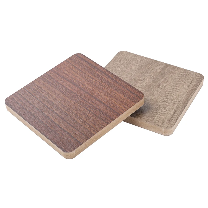 Factory Moisture Proof Double-Sides White Black Or Wood Grain Melamine Faced MDF Board for Furniture