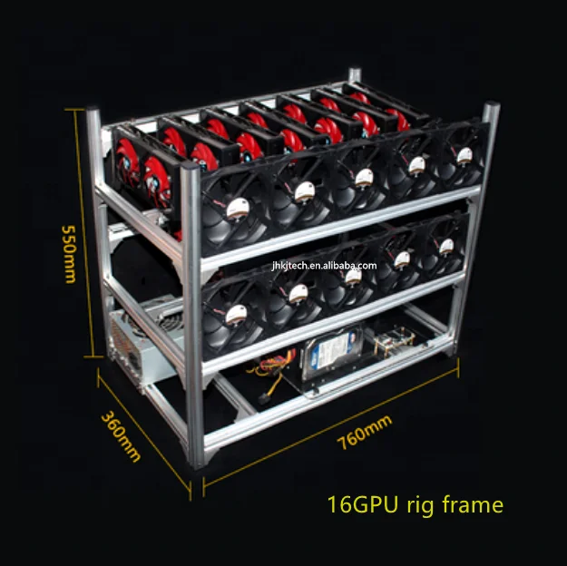 Горячая Распродажа! 6 8 12 14 16 18 19 20GPU стойка для майнинга Штабелируемая открытая рама GPU в