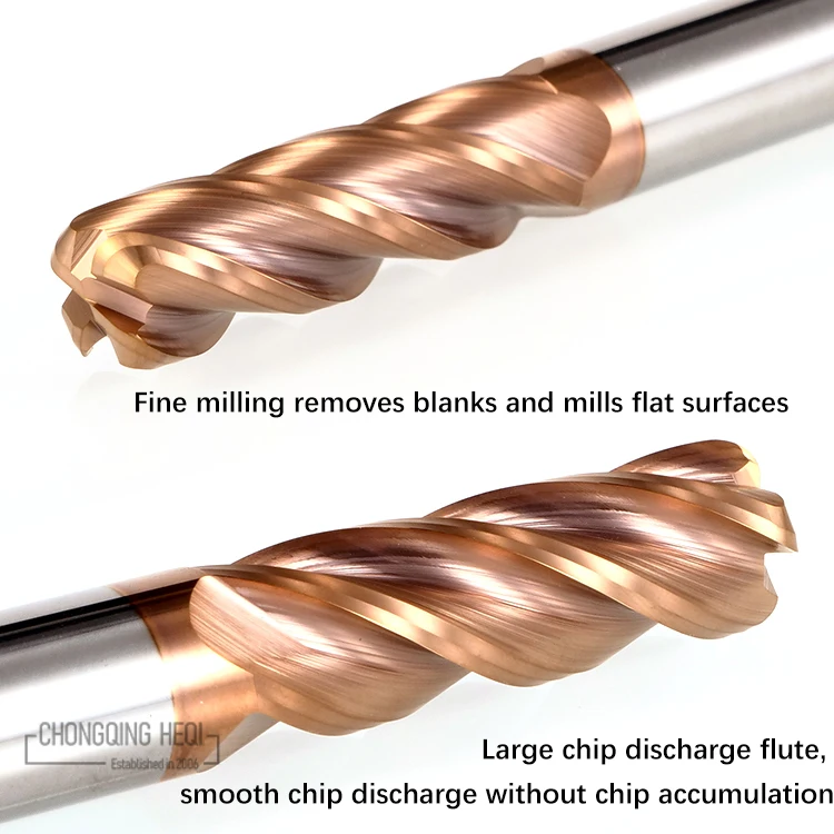 cnc mill bits sets 4 Flutes square Router Bit end mill HSS ball head carbide tooling CNC hrc55hrc45 ball end milling cutter