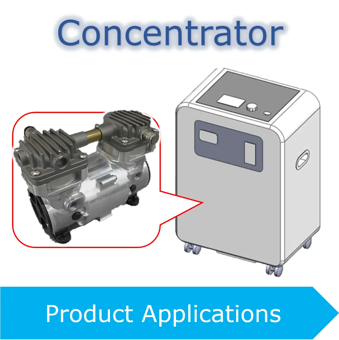 Piston reciprocating oil free refrigerant hermetic reefer compressor