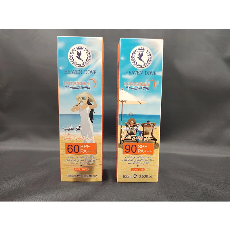 100mL Organic Long Lasting Sun Protection Sweatproof Sunscreen Spf 60 Or 90 Sunblock Sunscreen Sun Cream