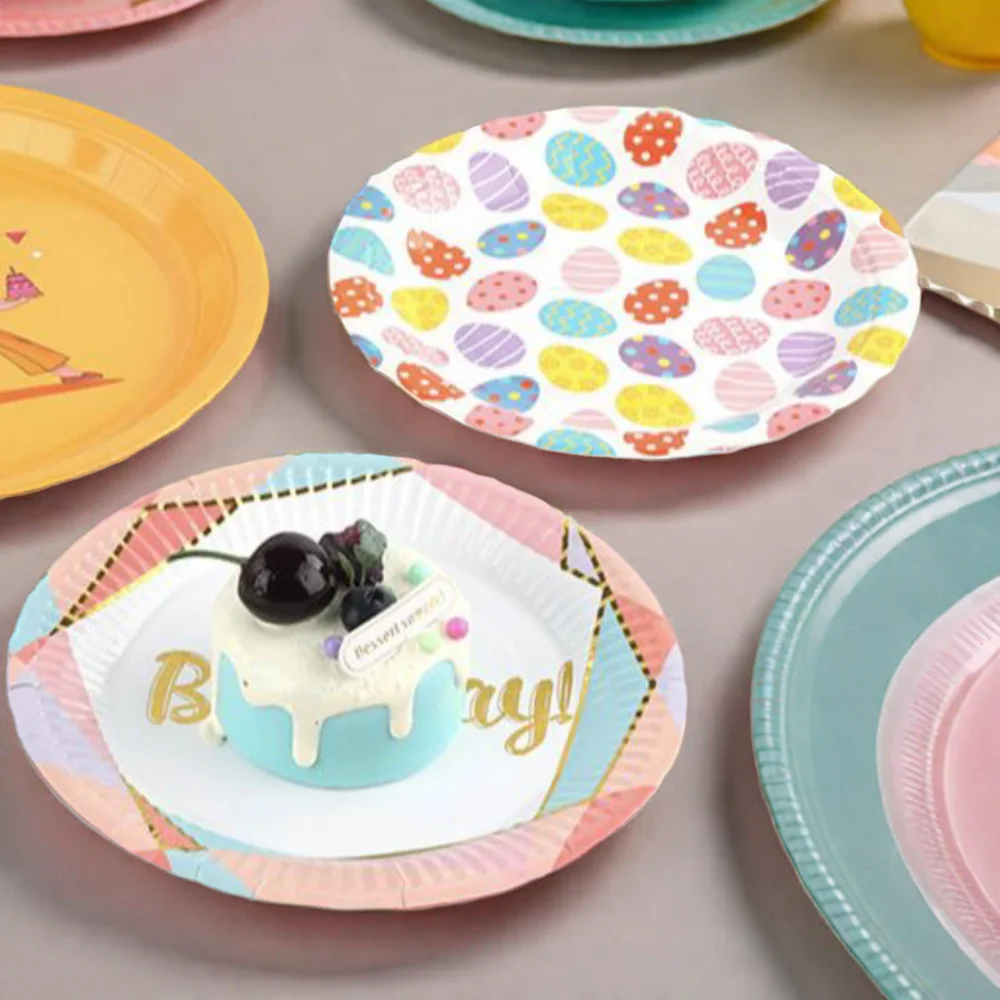 AT PACK Disposable Biodegradable Paper Plates and Cups For Hotels Airline Party Supplies Kits Events and Social Gatherings