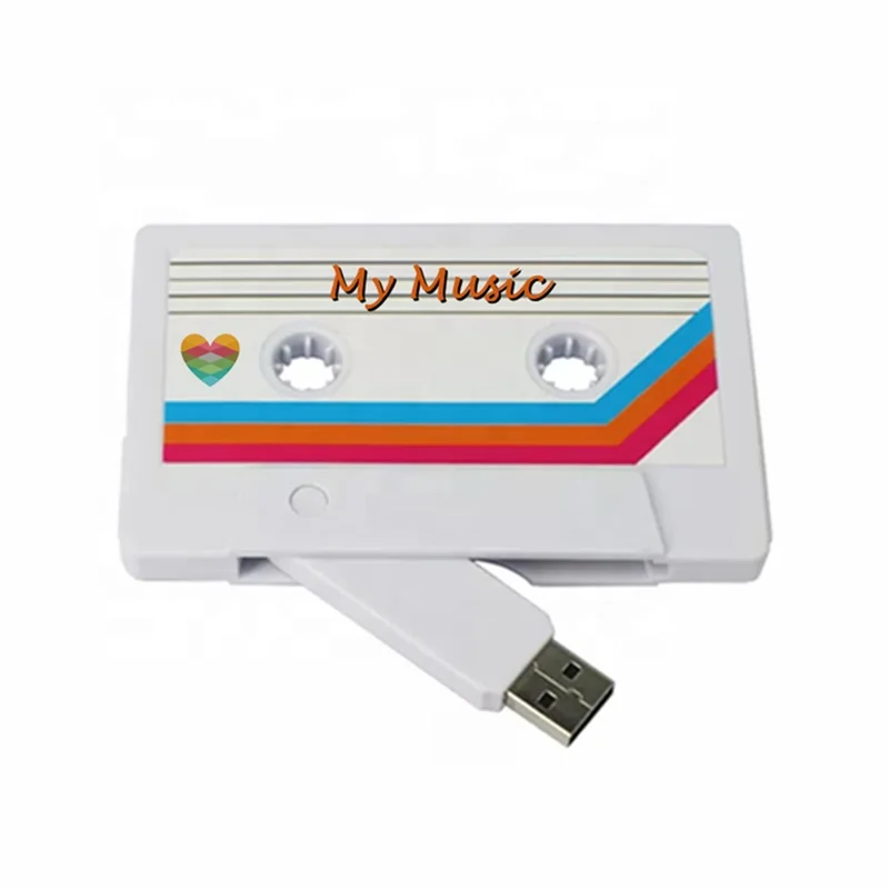 Electronic Gadget Custom DJ High-speed Mix Cassette Tape Shape USB 2.0 Memory Stick Usb Flash Thumb pen Drive With Logo