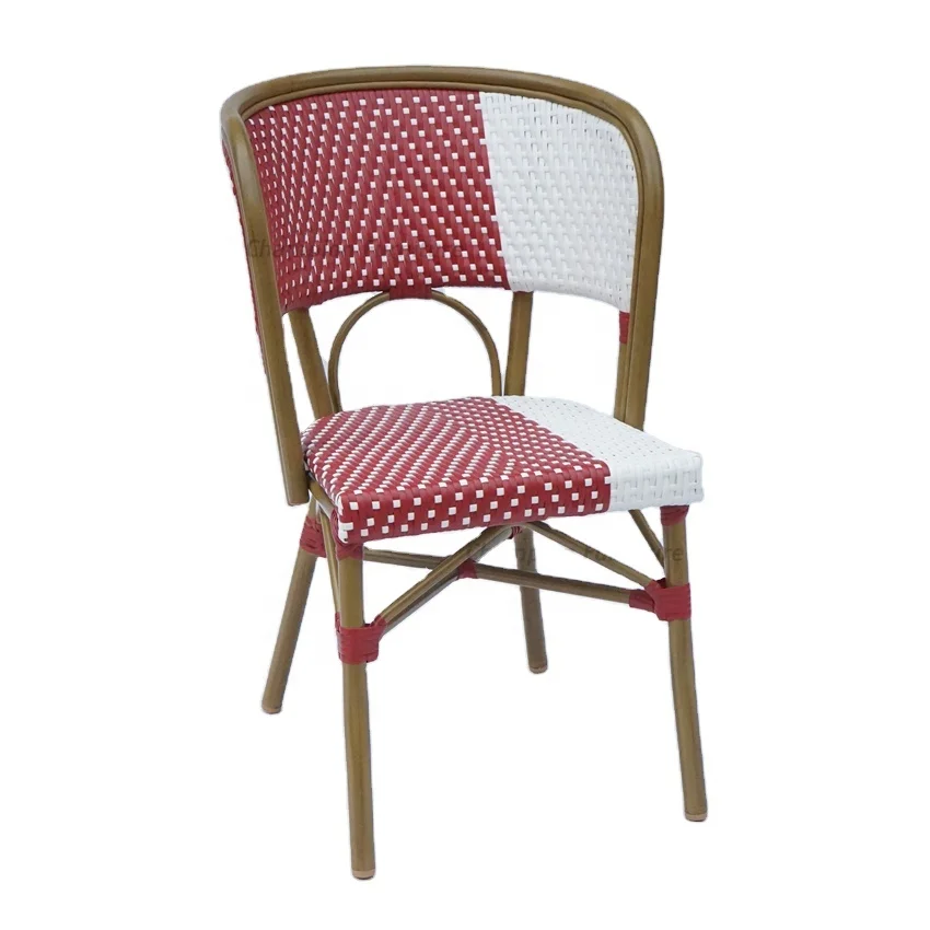 Wholesale Hotel Restaurant Cafe Bistro Outdoor furniture Garden Aluminum Fabric Dining Chair