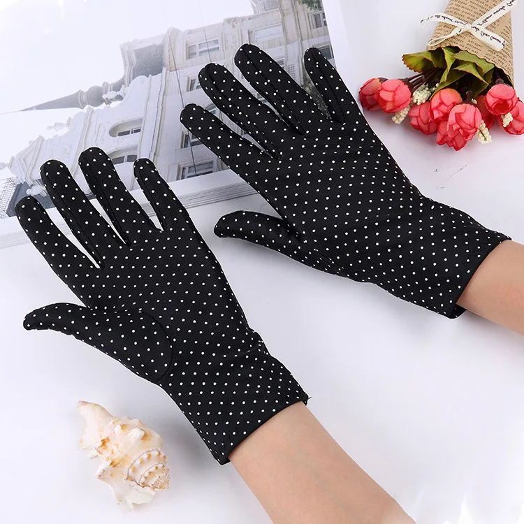 HZS-24006 Wholesale Hot Selling Lady Full Finger with Rose Embroider Muslim Hand Gloves Prayer Muslim glove