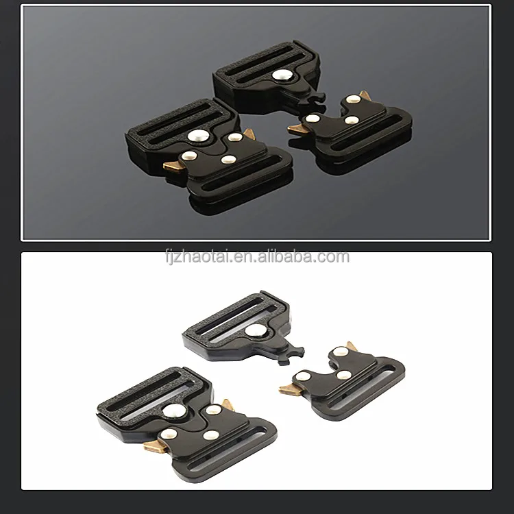 Customized logo15mm 20mm  25mm 32mm 38mm 50mm  belt webbing quick release buckle lock I inch heavy duty metal tactical buckle
