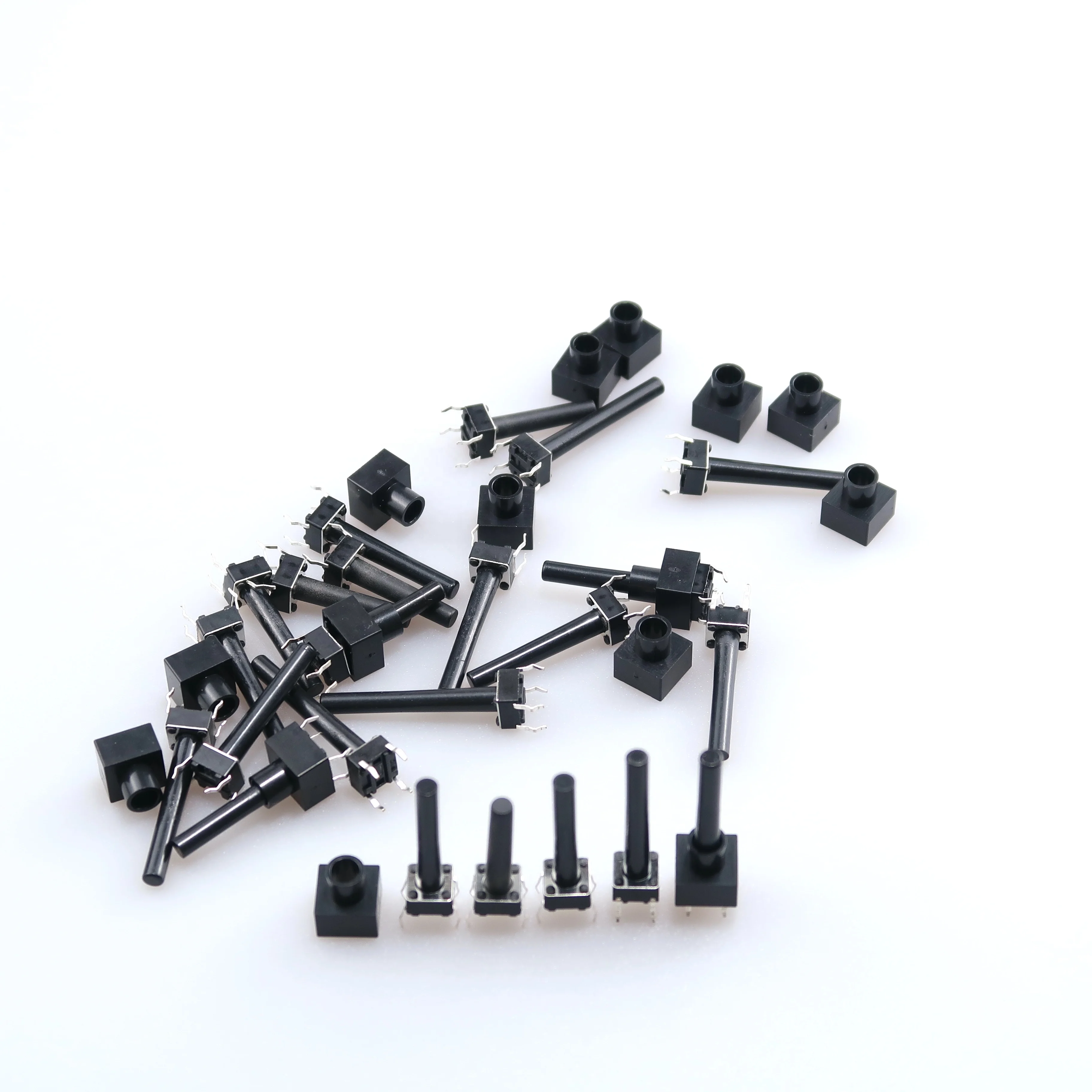 Factory direct sales6x6 4 pin 6*6*20mm-22-30MM Vertical with protective case plug-in button Touch switch